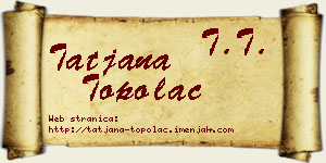 Tatjana Topolac vizit kartica